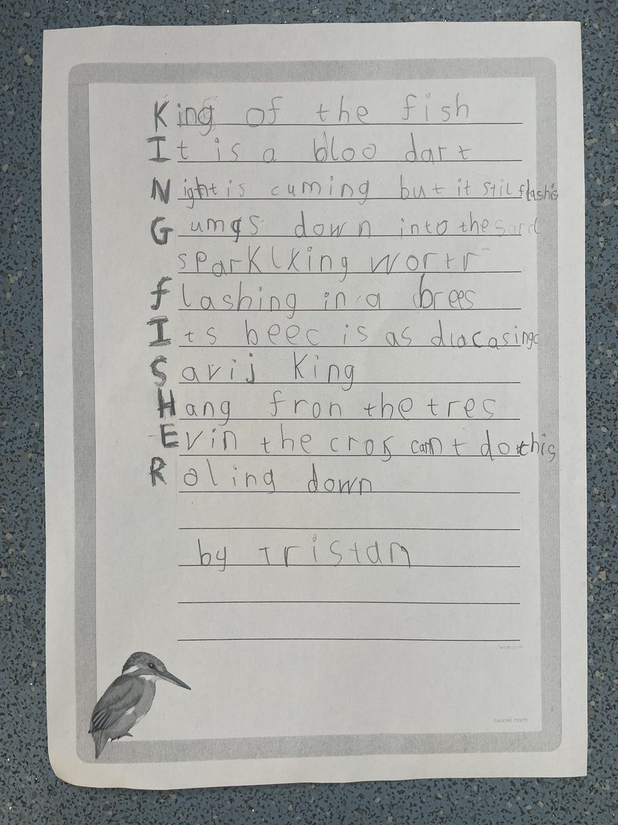 Lovely use of language in Year One today! Well done!