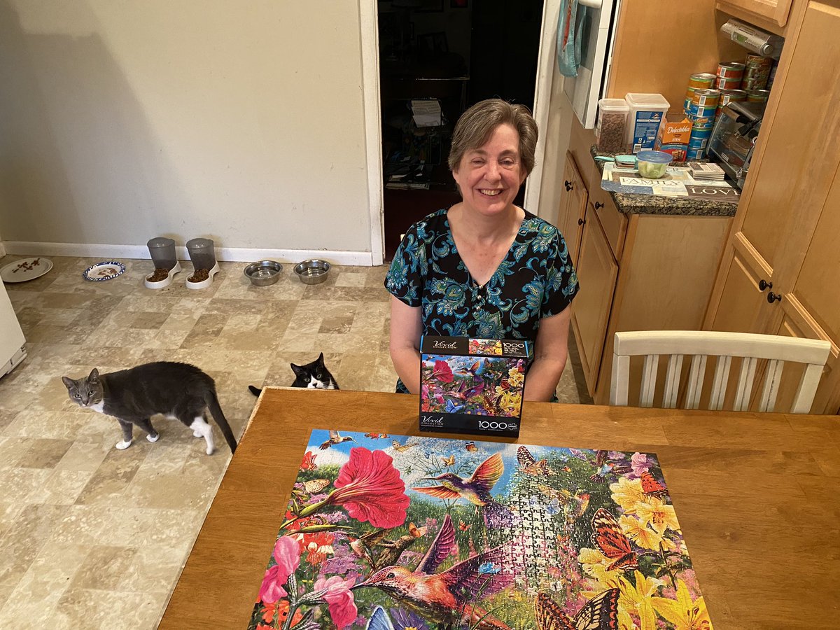 Jan Schopfer finishes another puzzle! #puzzle #puzzles #puzzlesofinstagram #puzzletime #puzzlelover #puzzlelovers #jigsawpuzzle.