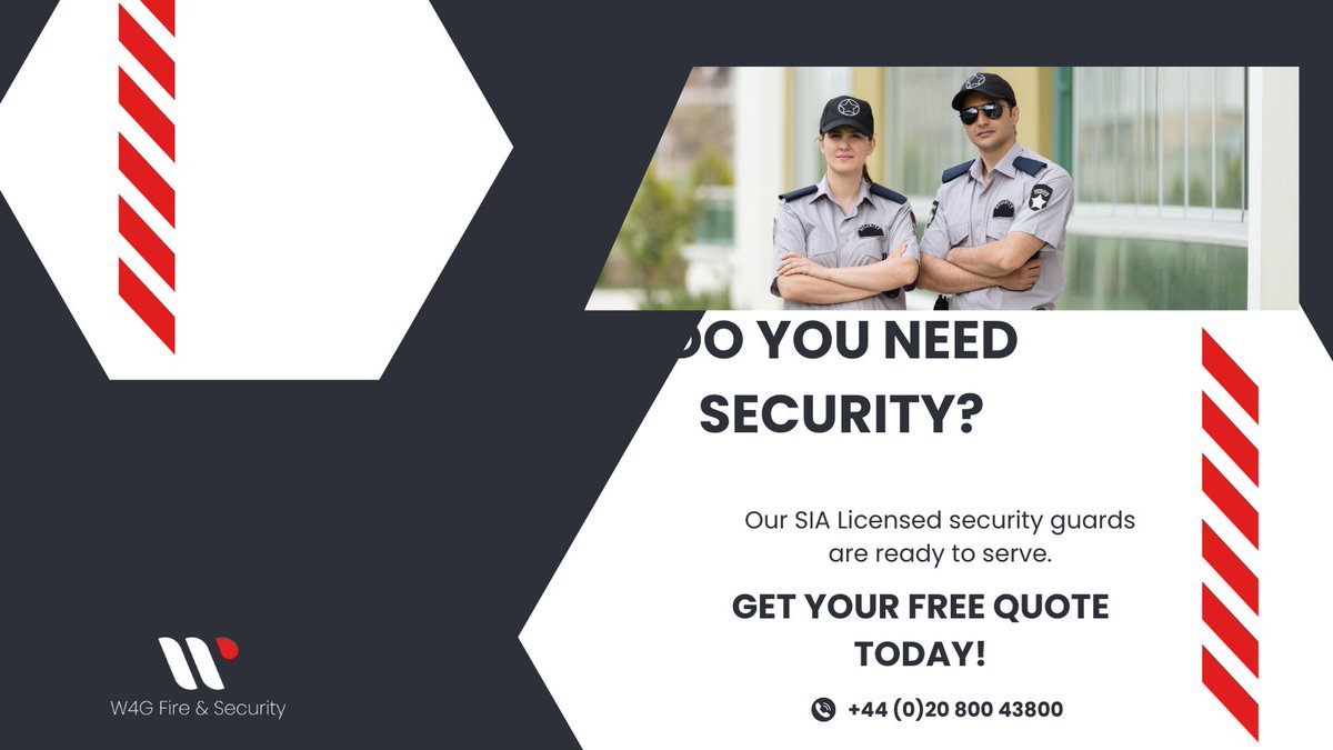 W4G_Security's tweet image. Elevate security with our skilled guards at W4G Fire &amp;amp; Security! 
✅ Site patrols 🚶‍♂️
✅ Fire watch 🔥
✅ Dog handling 🐕
✅ Anti-social behaviour patrol 🚫

And more! Your safety is our priority! 🛡️
w4g-security.com/security-servi…

#SecurityGuards