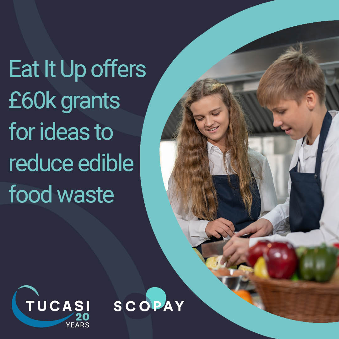 📢 #Schools and #education institutions are invited to submit ideas for reducing edible #FoodWaste to the #EatItUp Grant Fund 🍏🥔🍅🍞🗑️♻️

💰The fund offers six grants of up to £60,000 each

🗓️ Apply by 14th June 👉 ow.ly/zu0650RGOM6

#SchoolGrant #SchoolFood #SchoolMeals