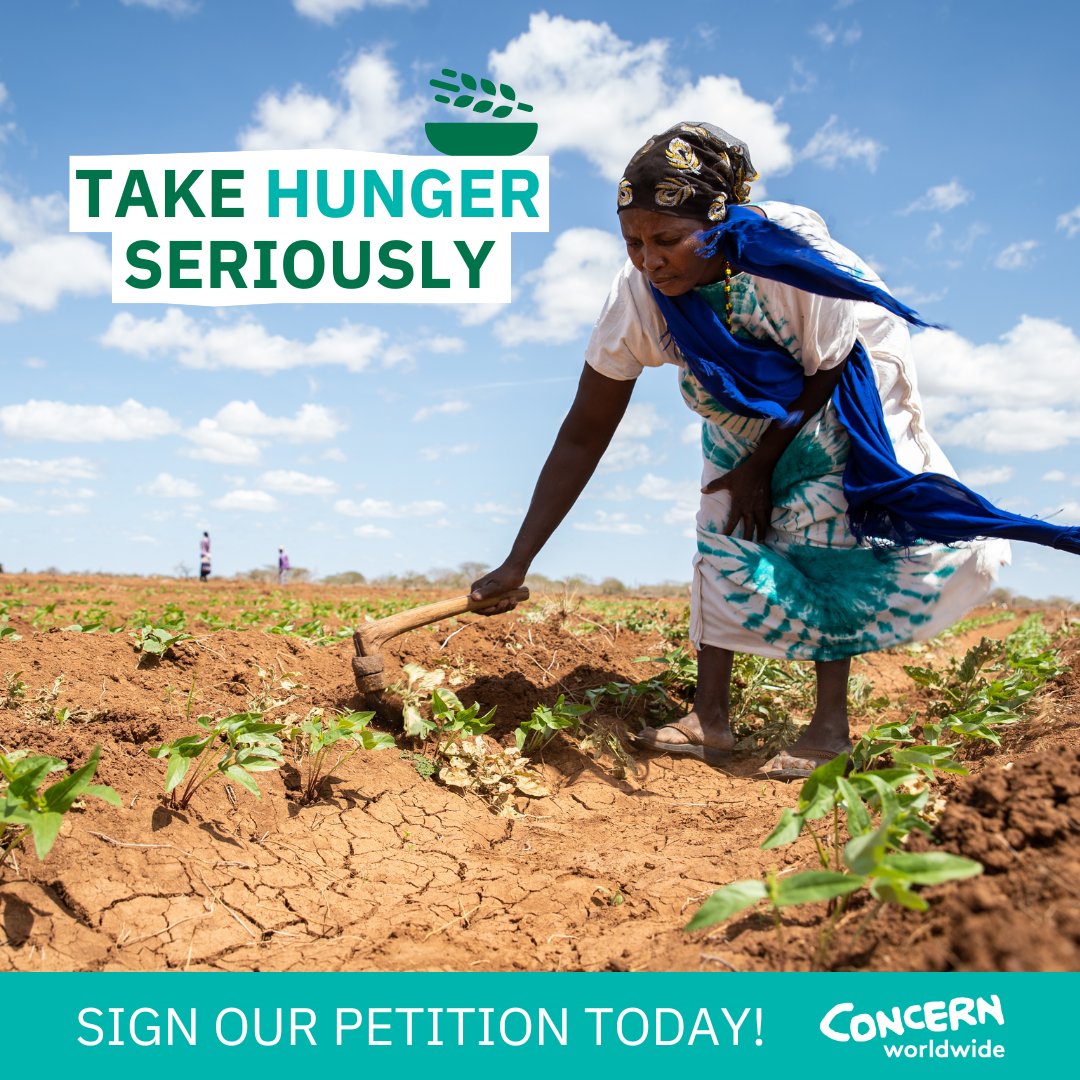 Climate change is a big cause of rising global hunger. UK leaders need to commit new money for climate action so communities can build climate resilience and prevent worsening hunger. Tell leaders to #TakeHungerSeriously 👇 Sign our petition today: bit.ly/3Wr81Sq