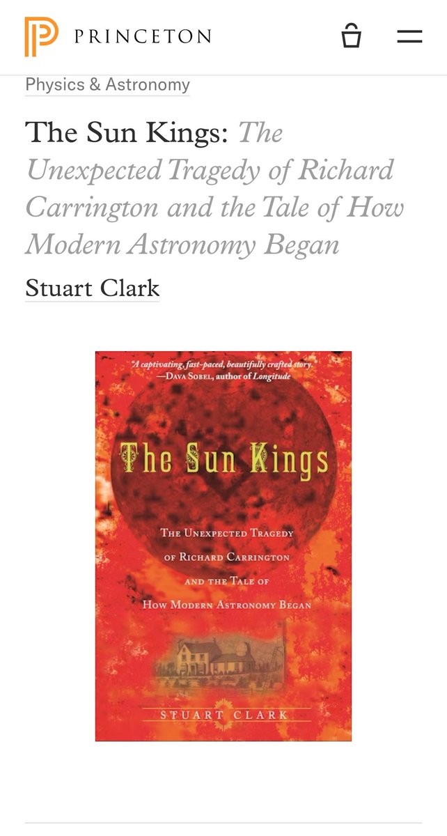 @30SV086 Vale la pena leer este libro de @DrStuClark sobre esta histórica tormenta solar.