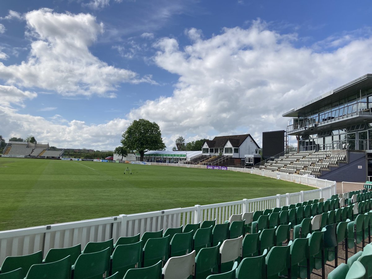 The BID team enjoyed a morning cleaning @WorcsCCC with the local community and businesses such as @HCRlaw, following the most recent flooding to the stadium and grounds. Here's to another great season of cricket in the city. #WCCC #worcestershirehour