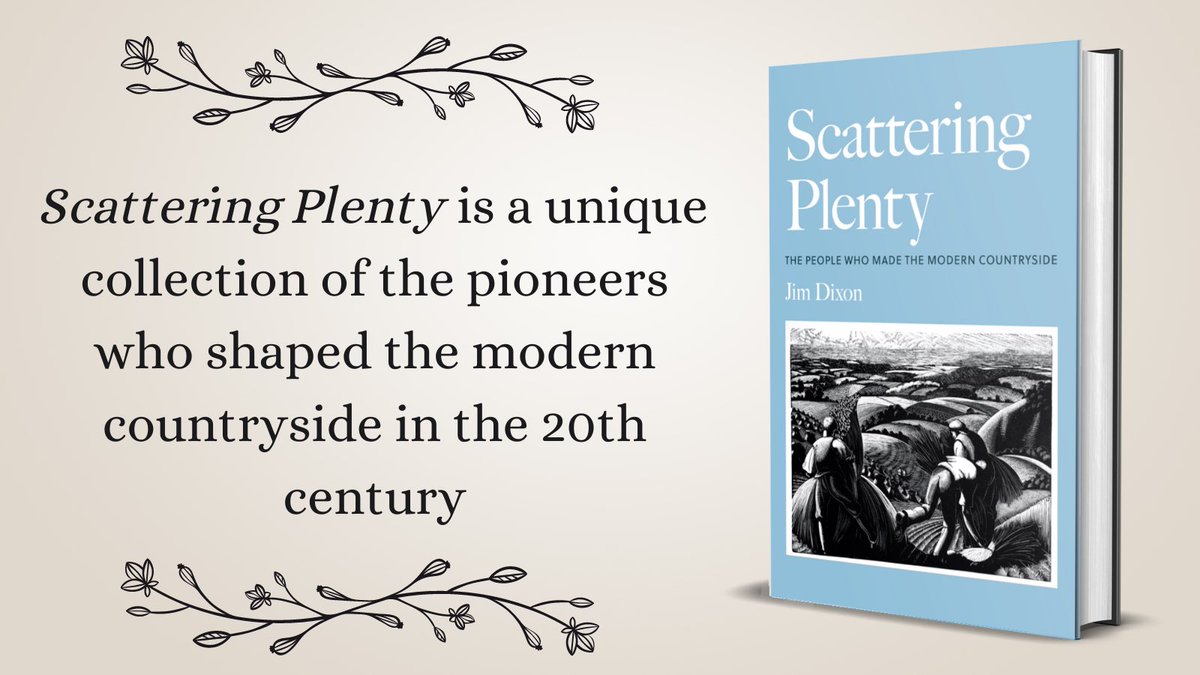 Thomas Gray in his Elegy Written in a Country Churchyard in 1750 said “To scatter plenty o’er a smiling land, And read their history in a nation’s eyes”. Read of the 50 people who made the modern countryside in Scattering Plenty. Out now! Order it here bit.ly/42ielg5