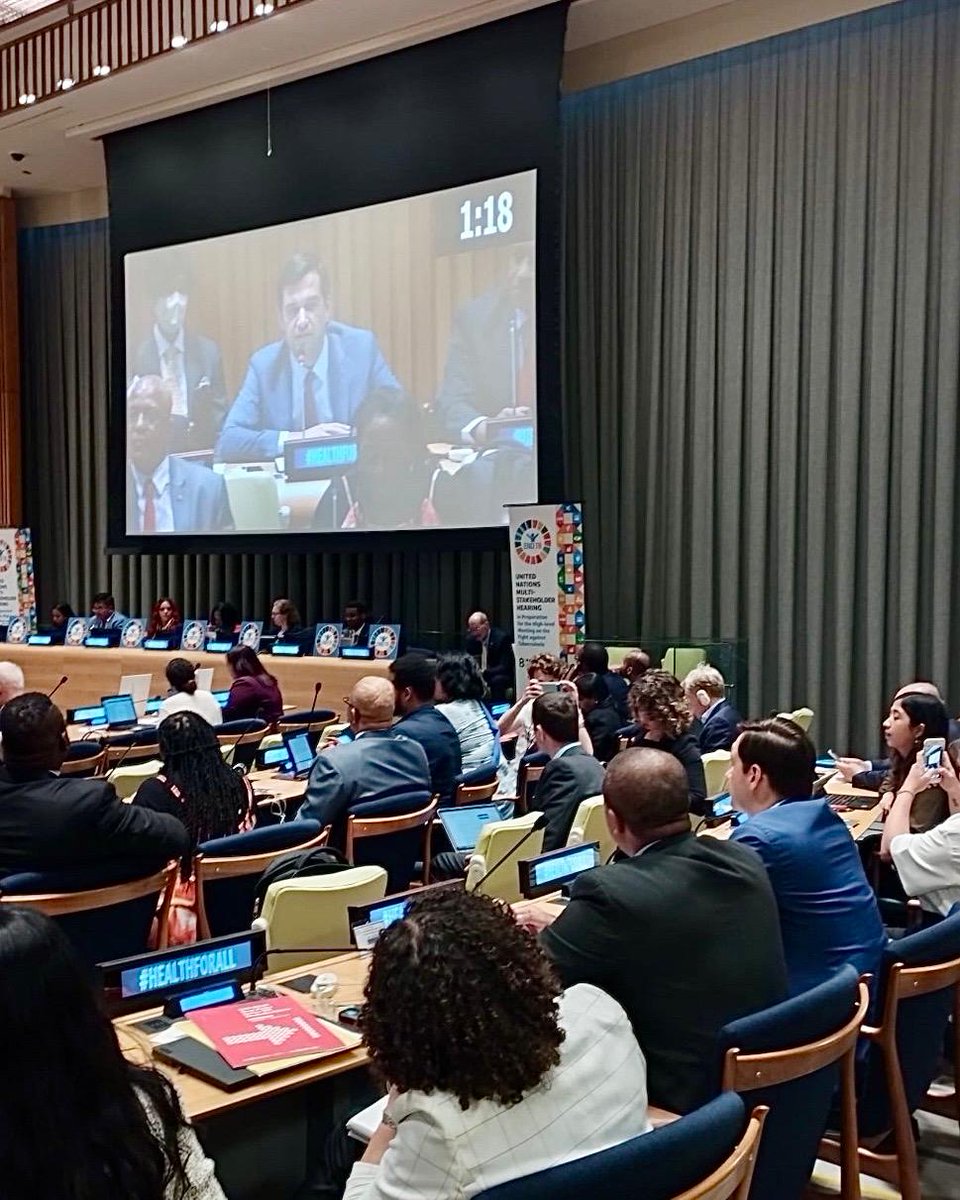 📌 Today in NY, the MSH on #AntimicrobialResistance provides an opportunity for stakeholders to contribute to prep for the HLM on AMR during #UNGA79. UNITE is represented by Hon. Sonia Sidhu & Hon. Mariam Jashi, speaking on financing & investment in AMR response. 

(1/2)