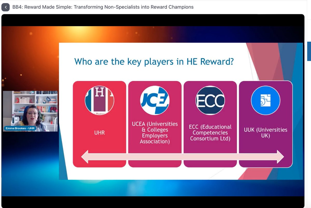 Enjoying Emma Brookes session at UHR 2024 - great introduction to the ever-expanding topic of reward in HE to which she brings her usual clarity and enthusiasm!

<a href="/UHR_UK/">UHR</a> <a href="/EmmaBrookesMcr/">Emma Brookes</a> #uhr2024