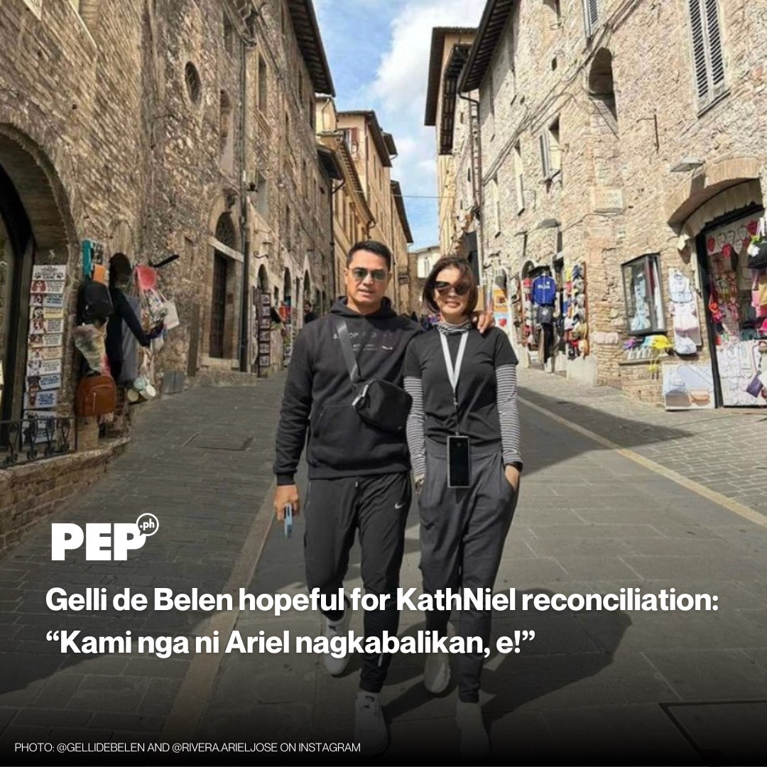 Gelli de Belen admits being saddened by the breakup of Daniel Padilla and Kathryn Bernardo, but feels hopeful for their eventual reconciliation. “Hindi pa tapos ang buhay. Kami nga ni Ariel nagkabalikan, e!” #FromTheArchives Read more: tinyurl.com/mwtsp63m