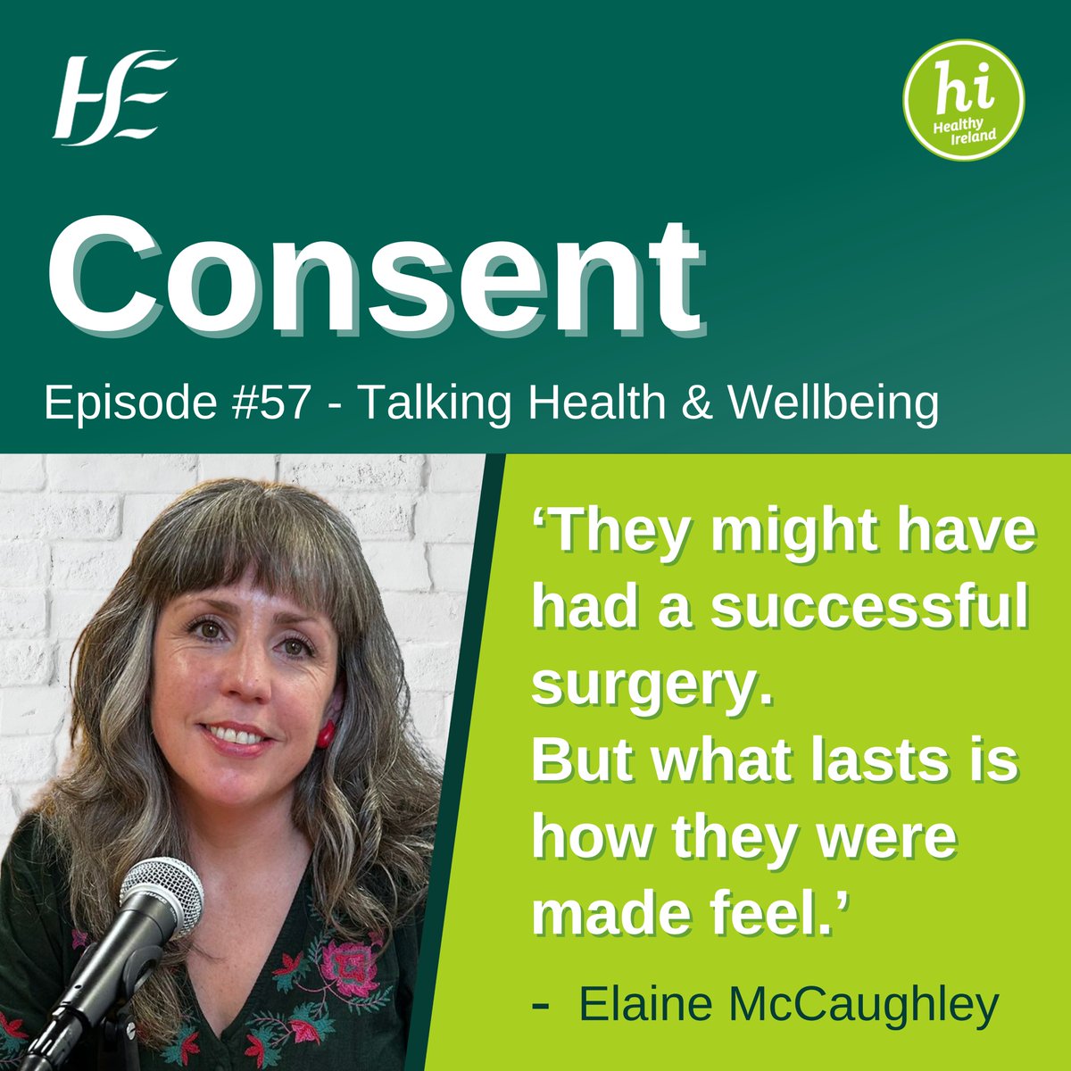 In episode 57 of the HSE #TalkingHealthandWellbeing #Podcast we hear about the HSE’s National Consent Policy, highlighting the human rights-based approach to decision-making capacity. Listen here or wherever you get your podcasts: podbean.com/ew/pb-badsk-16… #Consent