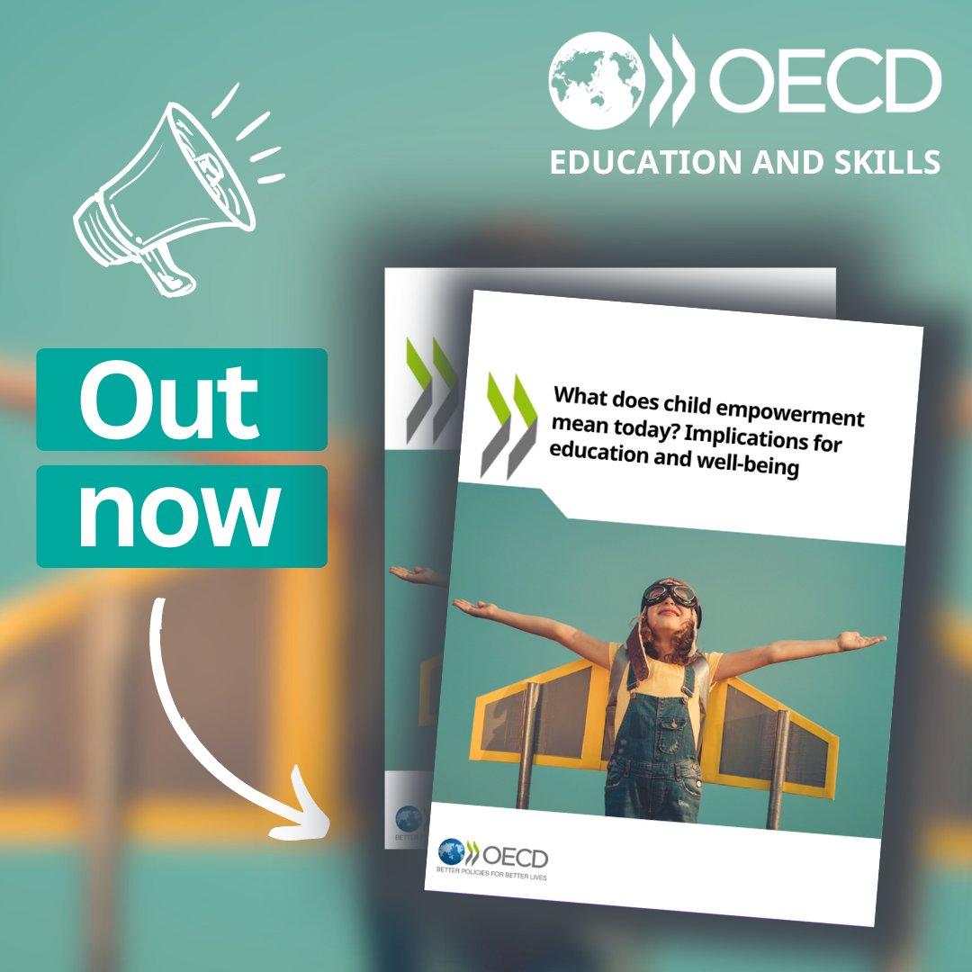 🚨 New report 🚨 When children feel empowered, they are more likely to take meaningful action in their schools. What can schools do to foster the leadership skills of young people? Read the new OECD report on the importance of #ChildEmpowerment 👉 bit.ly/4bfwMpt