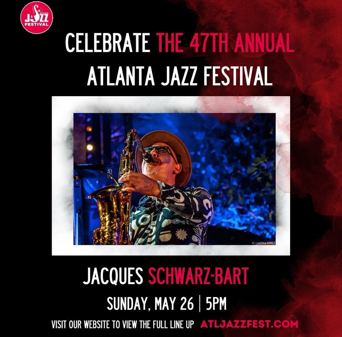 I’m so excited to play the Atlanta Jazz fest with the Harlem Suite on the 26th, with a stellar crew: legendary drummer John Roberts, the dazzling Kenny Banks on piano, and the brilliant Kevin Smith on bass!