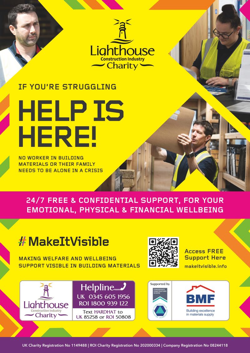 This Mental Health Awareness Week, we’d like to take the opportunity to highlight our Charity of the Year, @WeAreLHCharity. The Lighthouse Charity’s mission is to reduce construction workforce suicides, improve industry welfare and wellbeing (1/3)