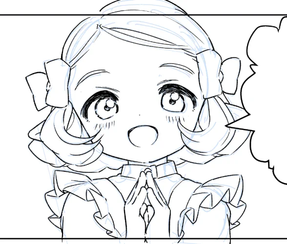 ペン入れだ〜 