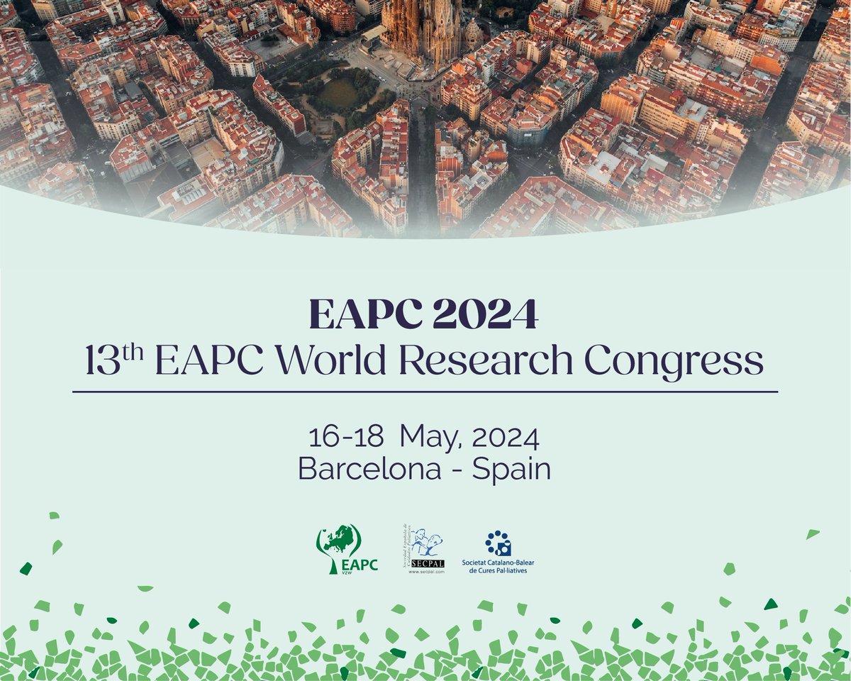 📰  Más de 1.000 profesionales de 63 países debaten en #Barcelona el futuro de la investigación en #cuidadospaliativos en Europa | #EAPC2024 @EAPCvzw @SCBCPal #SECPAL

🔗 Más información ➡️ bit.ly/3X0nwRR