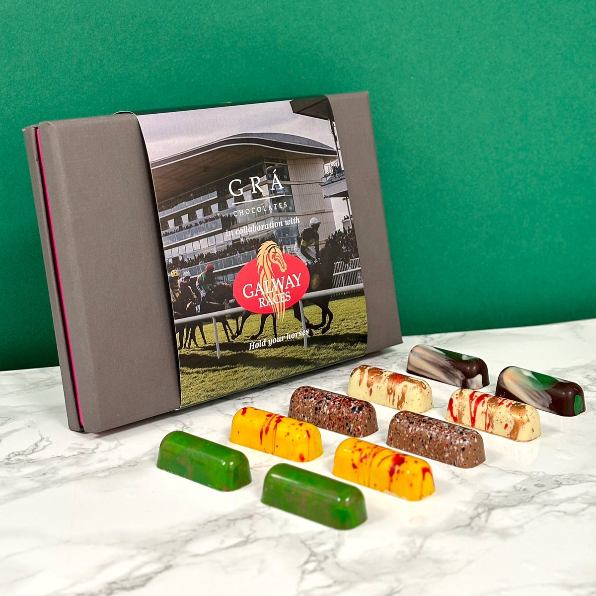 The countdown to the @Galway_Races is on which means our limited edition Galway Races inspired box of chocolates has made a comeback! Each flavour was created to embody everything that The Galway Races is 🐎 Shop now: grachocolates.com/products/galwa…