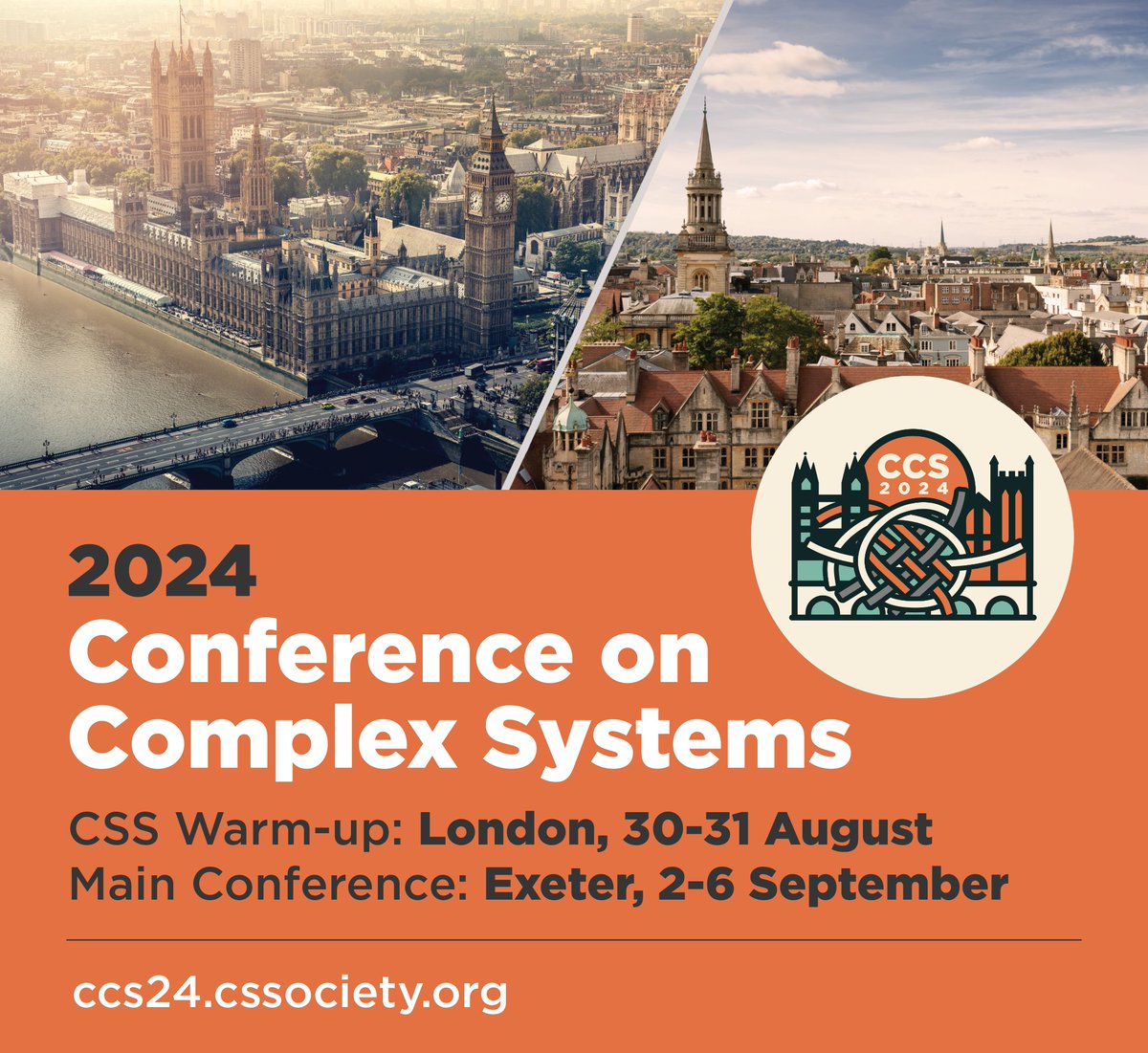 Join us @ConfCompSys2nd 2nd Sept 2024 in #Exeter
The AI4CI satellite workshop promises to bring together researchers working to leverage complexity science for achieving collective intelligence. Tap👉 bit.ly/3Ug69JH for more info on this event, and get involved! #ai4ci