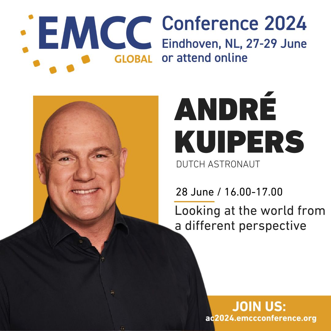 EMCC Global Conference, Eindhoven 27-29 June 2024: meet keynote speaker astronaut André Kuipers. He offers analogies for how we as coaches, mentors, and supervisors, can apply the learning to our own clients and organisations. 

🌞Book now vist.ly/y734
 #EMCC2024