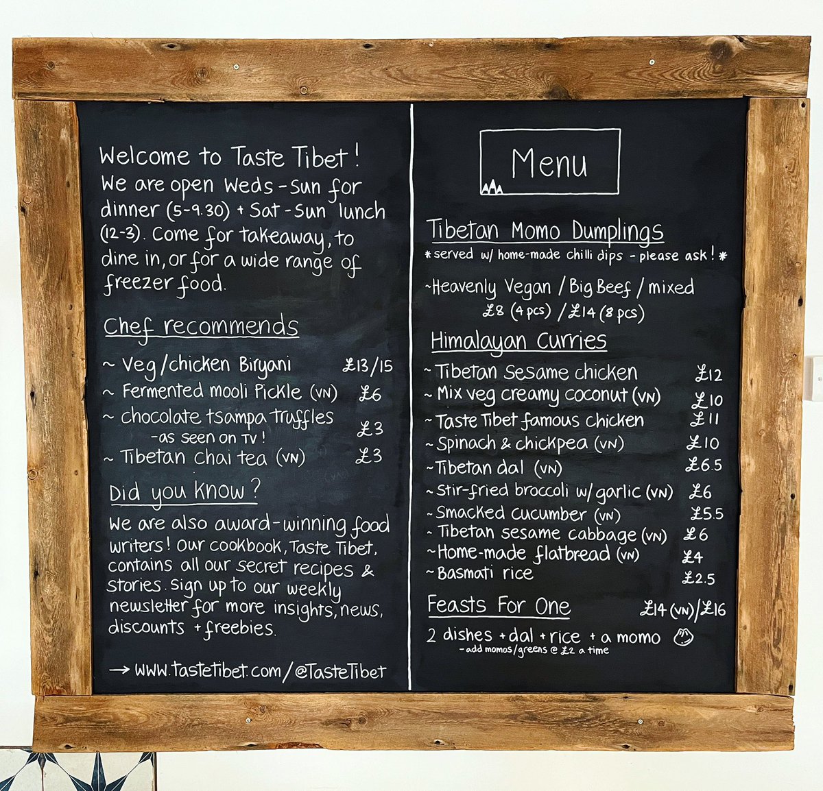 🥹 It’s our last week for the summer - let’s make it a good one! Mr and Mrs TT will be in the house serving up all the good stuff. Plus! Help us clear out our freezers please 😋 Lots of delicious curries in there + a tonne of Yeshi’s dal at just £5 a pop! Open tonight from 5pm 🥟