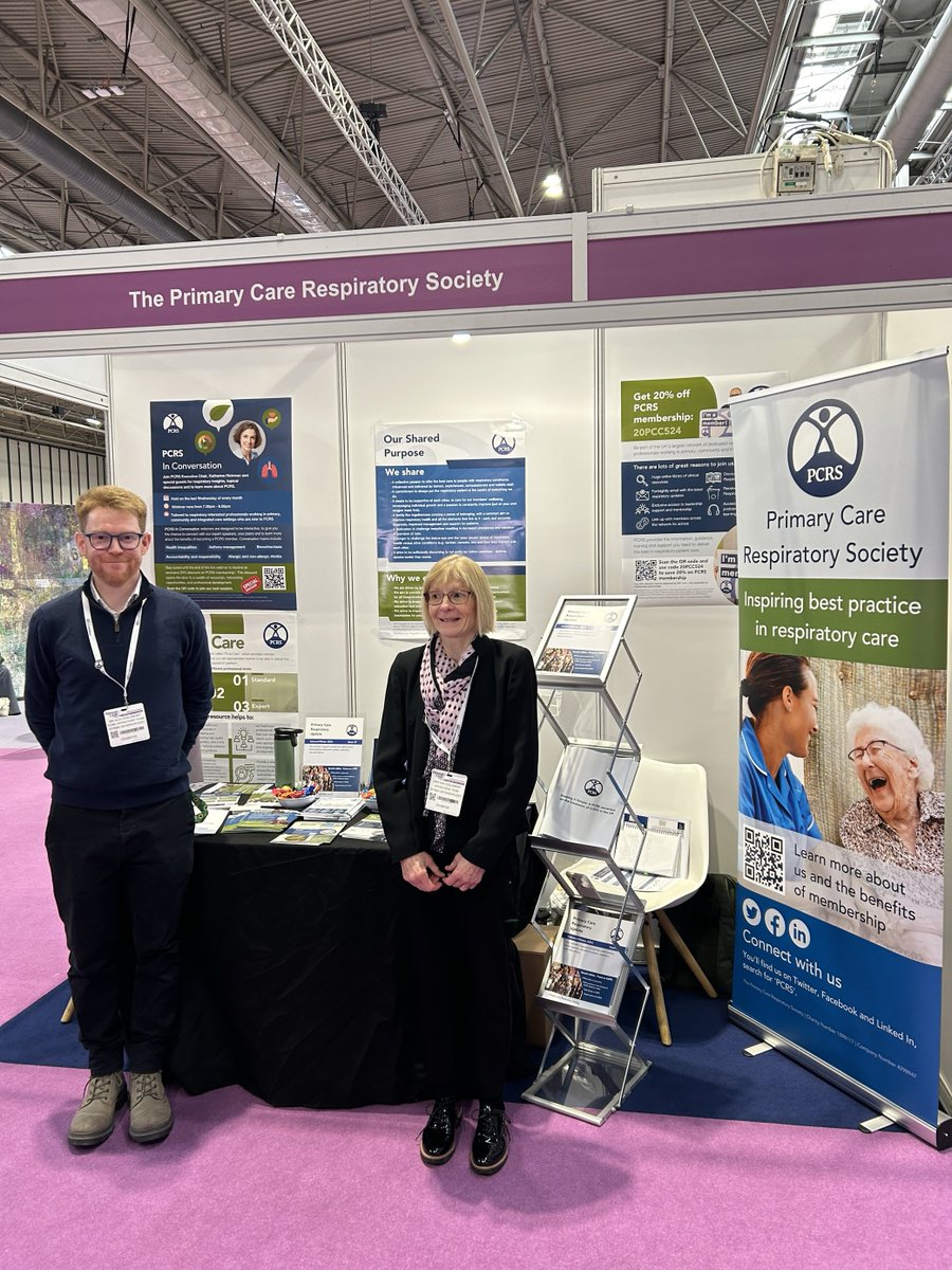 Head over to stand 120 and visit event partners @PCRSUK The PCRS advocates for the improvement of care and outcomes for people with respiratory diseases, bringing together all healthcare professionals. #PrimaryCareShow #PCRS #Respiratory