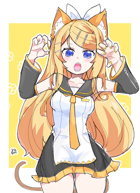 おかえリンちゃん ネコミミ#鏡音リン 