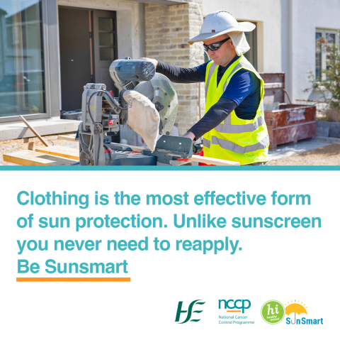 Do you spend a lot of your day outdoors? Farmers, construction workers, gardeners, other outdoor workers and those who are active outdoors have a higher than average risk of skin cancer. Be prepared and be #SunSmart @hseNCCP @HealthyIreland @HsehealthW
