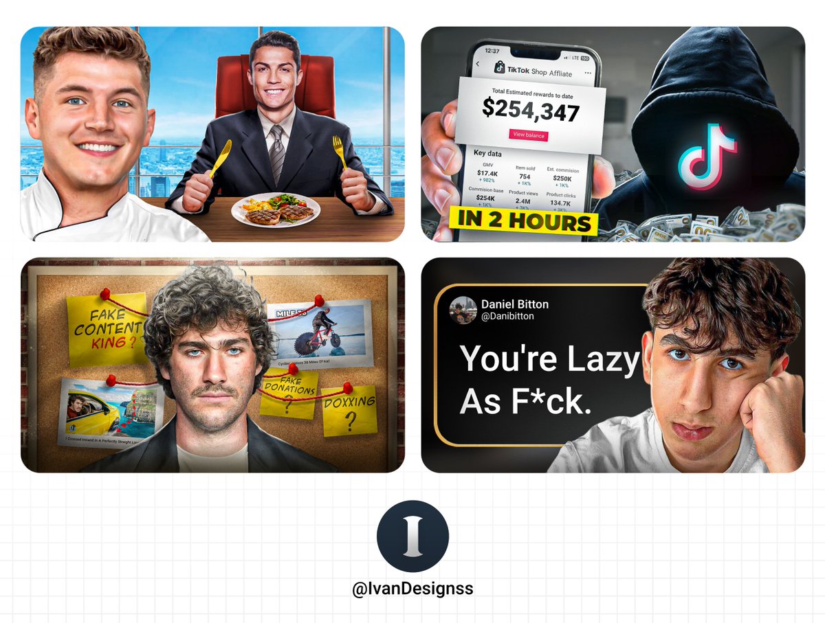 Ivanthumbnails's tweet image. Looking for a thumbnail designer? Shoot me a DM 📩