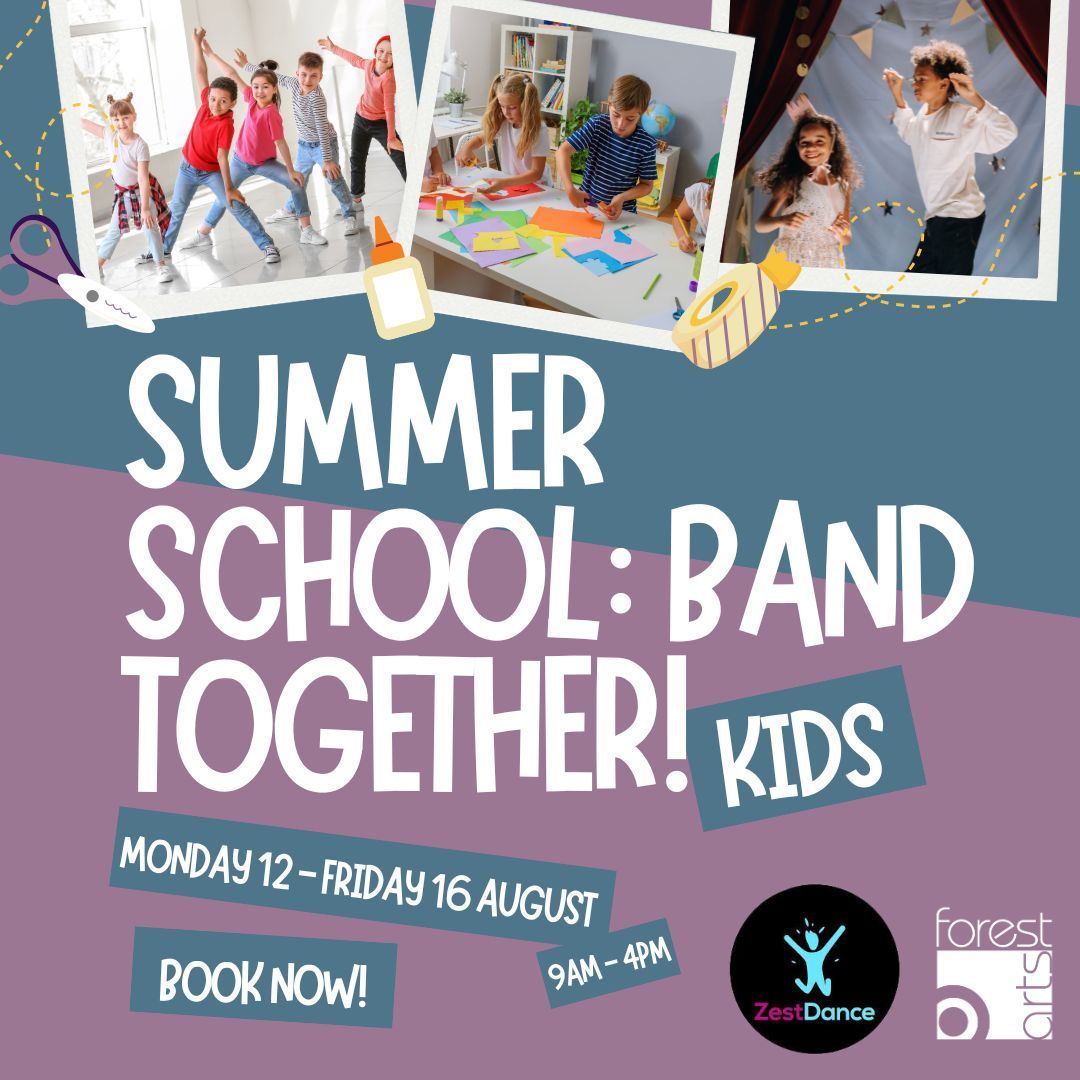 Join us for a week long summer school! 🥳 Throughout the week the young people will make the set, costumes, devise their scripts, and learn dance routines for a performance at the end of the week! Suitable for ages 6-13. Book here now: buff.ly/3wsRLWv