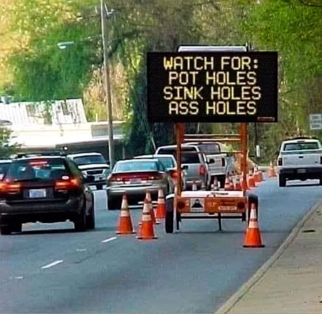 Road construction has begun watch out 👇