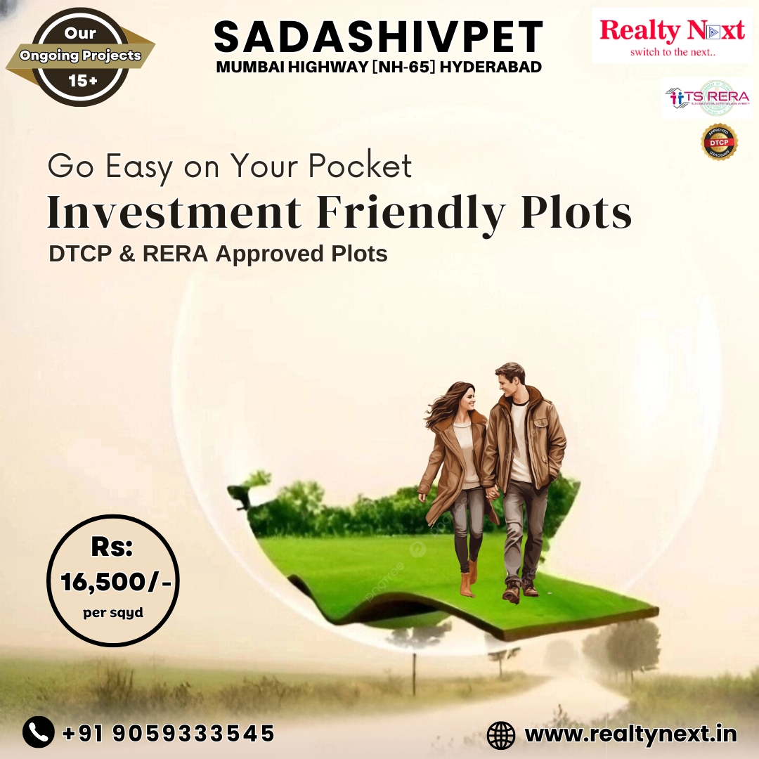 'Go Easy on Your Pocket: Investment Friendly Plots in Hyderabad Starting at Rs 16,500/- per sqyd'

Call Now: 9059333545

#realtynext #RealEstate #Hyderabad #residential #investment #property #Reels #Trending #Landsat #Telangana #buyingconent #investing #offers #RERA #forsale