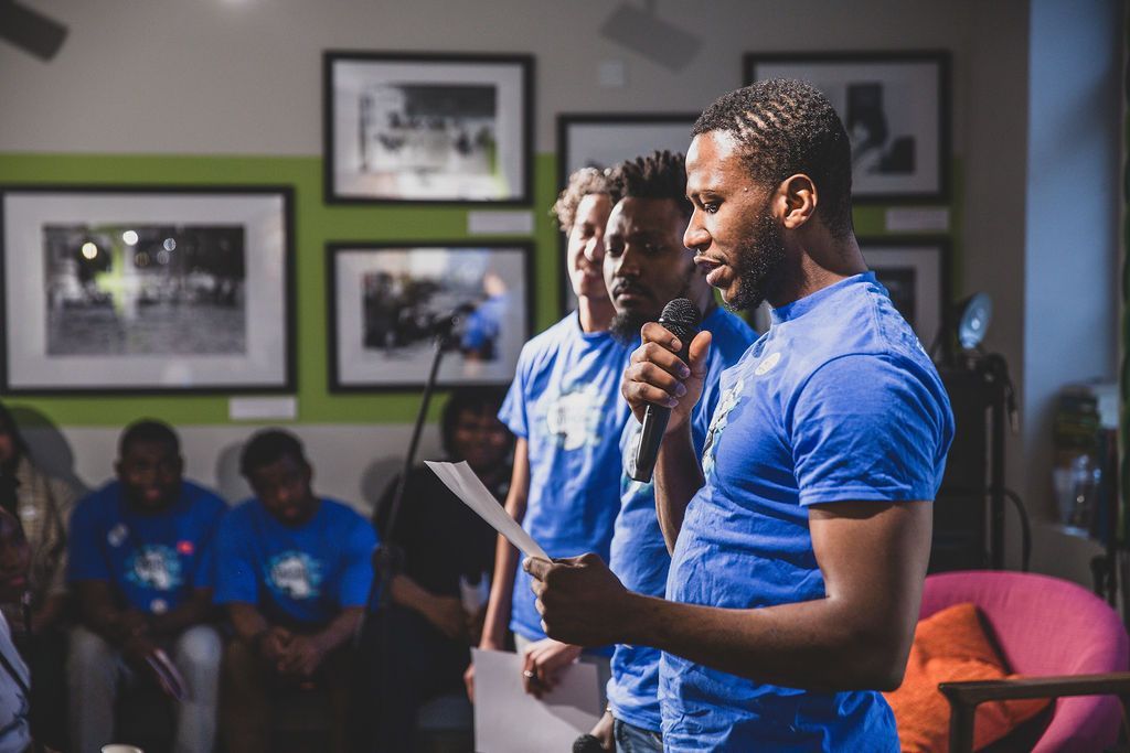 🙌  Amazing scenes from the Zine Launch event that the young people from our Brighter Futures group took part in recently 🙌 

We're so proud of the group, who stood up and told the audience about why positivity and community mean so much to them

#MentalHealthAwarenessWeek