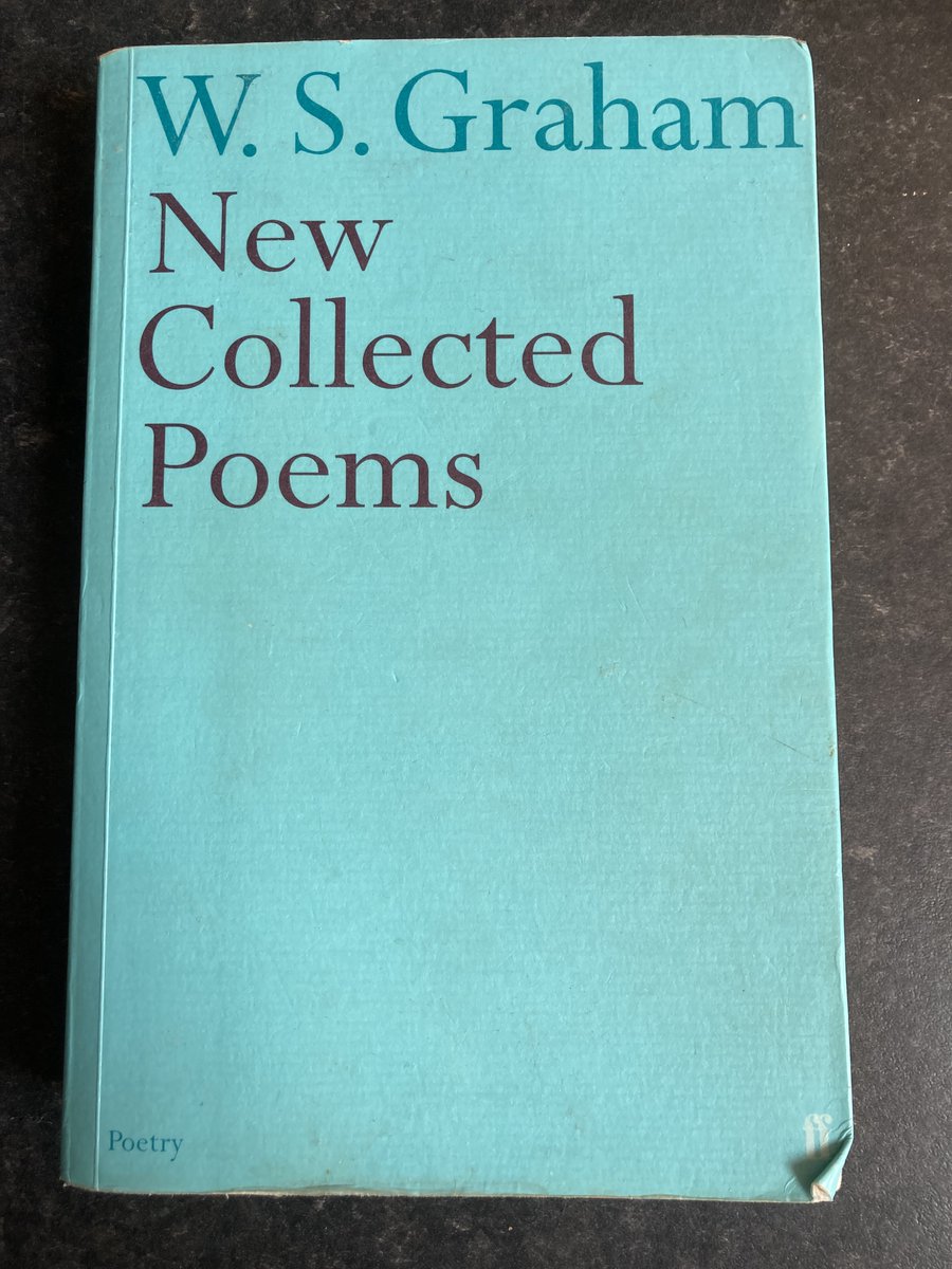 #CastawayCollection Books 4. Contains one of my favourite poems, The Nightfishing. I have the original first edition of his book of the same name, but I'll take his collected works to the Island instead. New Collected Poems - W.S. Graham
