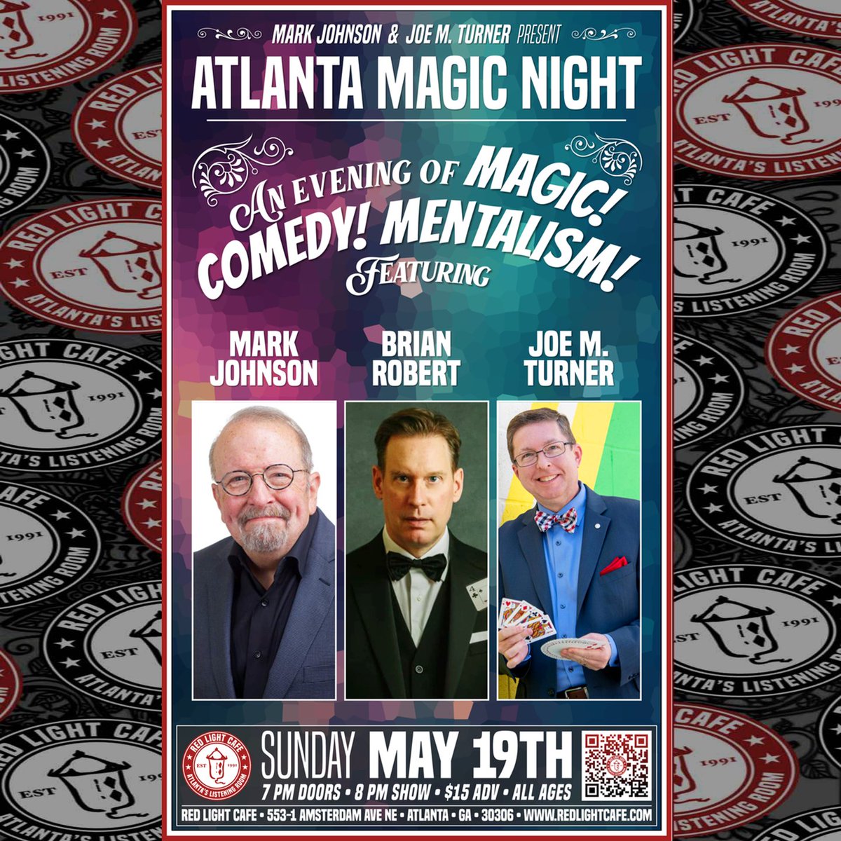It's Wednesday already. Got your ticket for Sunday? SUNDAY: Atlanta Magic Night's 10 YEAR CELEBRATION -- 8pm at Red Light Cafe! eventbrite.com/e/atlanta-magi… #atlanta #magic #magician #magicians #mentalism #mentalist #mindreader #atlmagicshow #atlantamagicnight #theatre #comedy