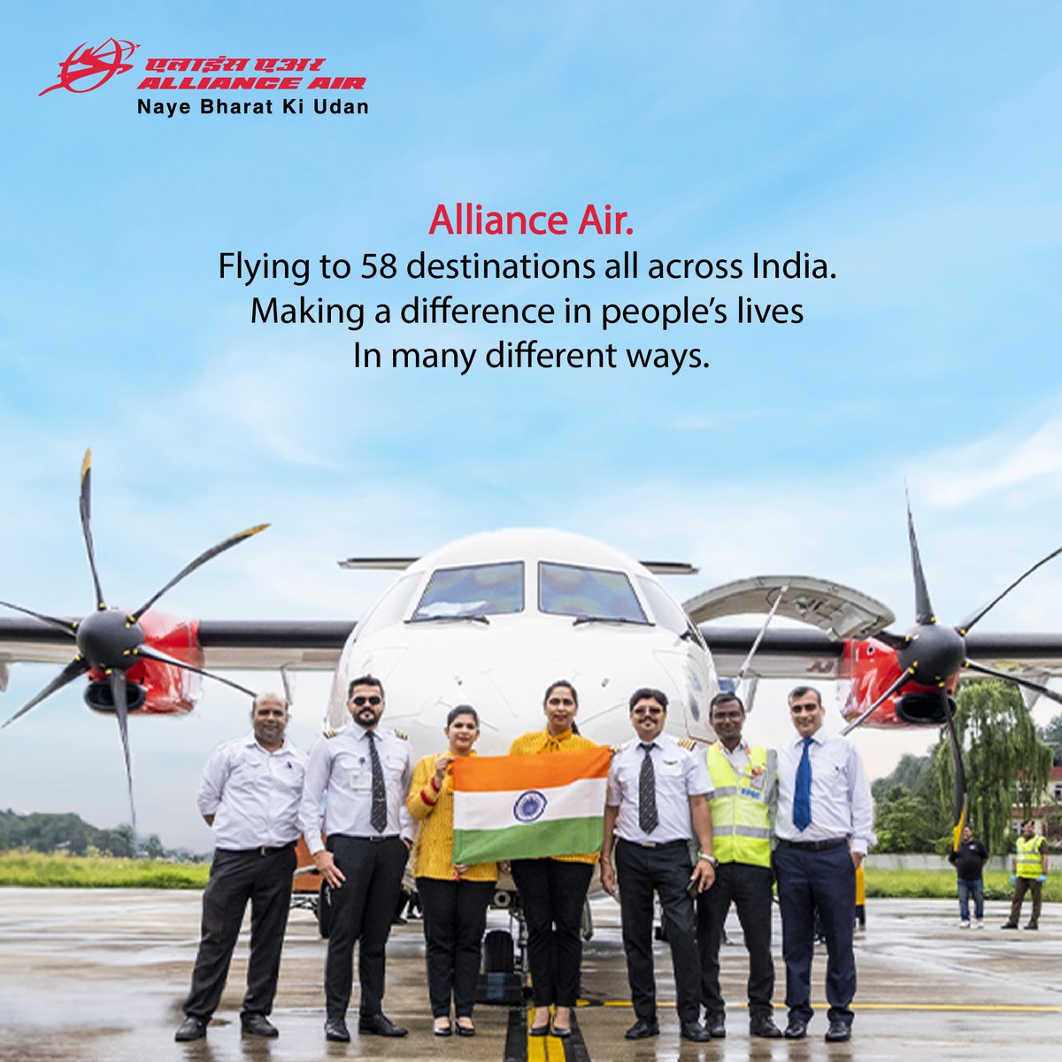 We have been, we are, and we will continue to stand at the forefront, serving the nation. For bookings- allianceair.in/book or please contact +91-4442554255 or +91-4435113511 #Explore #Travel #YourWindowToIndia #aviation #dekhoapnadesh #india #travelling #covid #fact