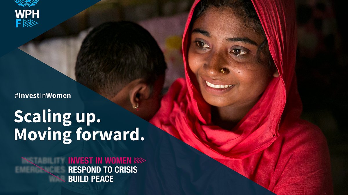 Investing in women means...

building a more RESILIENT world 🌏
shaping a brighter FUTURE 💡
driving sustainable PEACE 🕊️

Join the @wphfund #InvestInWomen campaign & be part in the global movement 2 accelerate 💰 for local women's orgs on the front lines: bit.ly/3Jk9YYX