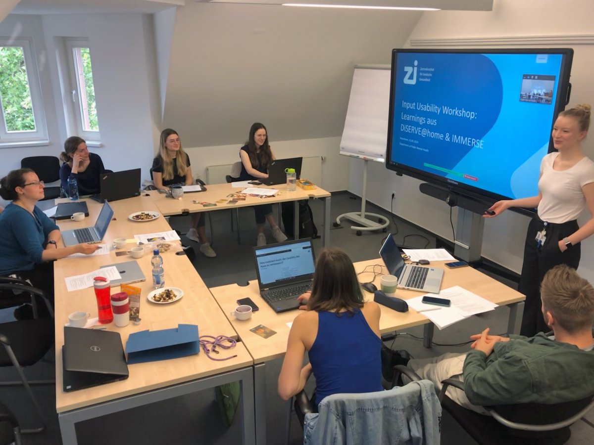 Usability #workshop day w/ @ZI_PMH 📊📲 from collecting learnings from (pilot) studies, results from usability tests, preliminary process evaluation findings, and focus groups 🔍 to discussions with @movisens 👥 Exciting journey ahead! @ZI_PMH @UReininghaus #Usability #mHealth