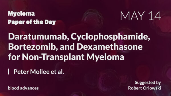 Myeloma Paper of the Day, May 14th, suggester by @Myeloma_Doc 
@wojt_j @HangQuach1 @simondjgibbs @MDAndersonNews 
oncodaily.com/65284.html 

#Cancer #MyelomaPaperOfTheDay #OncoDaily #Oncology #Myeloma