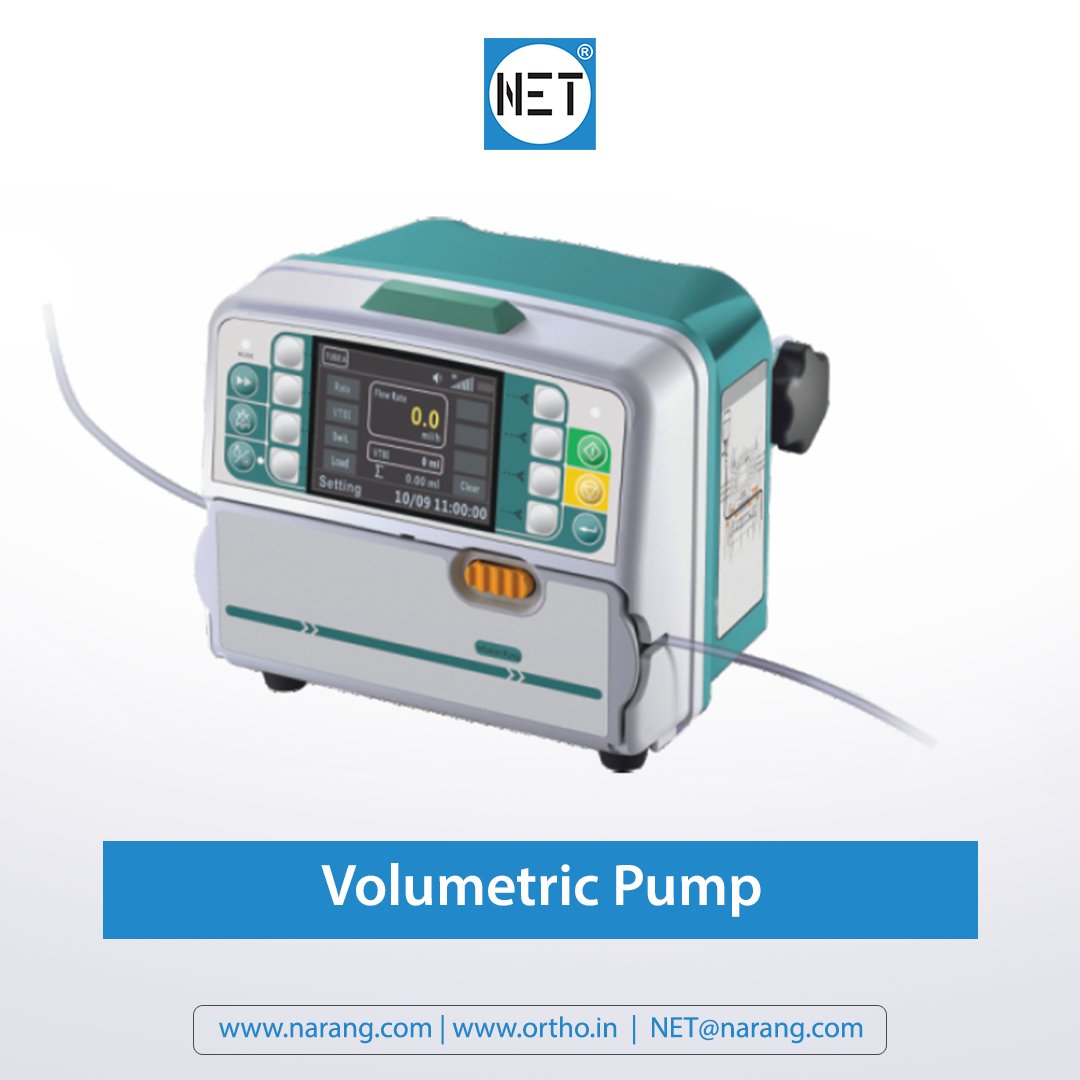 NET brand DP2085-SH Volumetric Pump boasts a compact and lightweight design with various infusion modes, anti-reverse rotation detection, real-time display, free flow protection, and a double CPU for safe infusion, featuring a removable pump body ... narang.com/icu-equipments…