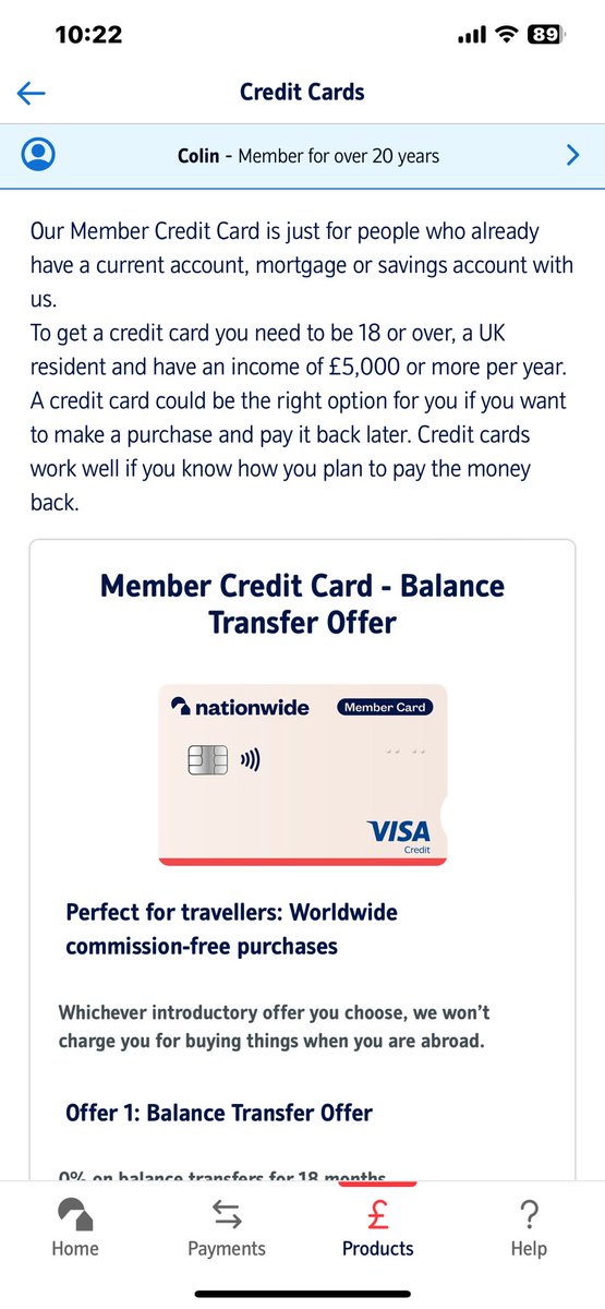 Colin Meredith (@colinmeredith52) on Twitter photo <a href="/AskNationwide/">Nationwide</a> A warning to all fellow Nationwide customers using the app. I read this to read as an offer to me with a 20 year history of being a Nationwide customer but it’s for new customers only ! It cost me dear !! <a href="/AskNationwide/">Nationwide</a> A warning to all fellow Nationwide customers using the app. I read this to read as an offer to me with a 20 year history of being a Nationwide customer but it’s for new customers only ! It cost me dear !!