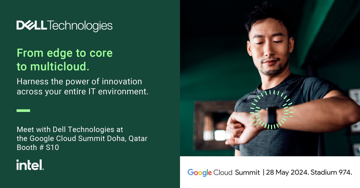 ☁️Seamlessly build, automate, and optimize your #cloud platforms with #DellTech at #GoogleCloudSummit! 

Join our subject-matter-experts to unlock the power of #multicloud and get the best of both worlds! 

📍Stand S10
🗓️May 28
Register👉dell.to/3K4dvLK