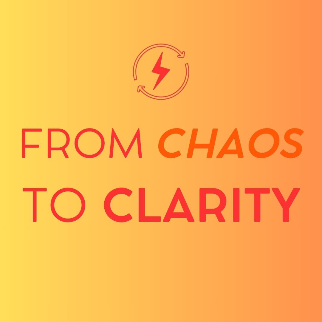 We all know actions create results So no results = you’re not taking the right actions If taking action is your problem, I cannot help you If you put in the work every day but don’t see results, then I have something for you… From Chaos To Clarity: FREE for the first 100