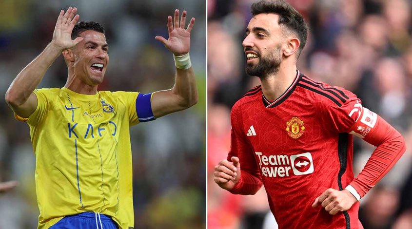 🚨 Cristiano Ronaldo wants Bruno Fernandes to join him at Al Nassr this summer. 🇸🇦

Fernandes is the No.1 target for Al Nassr, who are willing to pay whatever it takes to sign the Portuguese midfielder. 

(Source: @DiscoMirror)