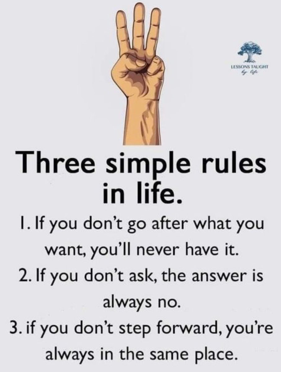 Today decide to take action. These are three simple rules of life and you get to decide. Thoughts to ponder. 🫶🏽

#Wednesdaywisdom  #wisdom #mindset #takeaction #whatareyougoingtodo #yourmove #youreup #rulesoflife #three #breicarter