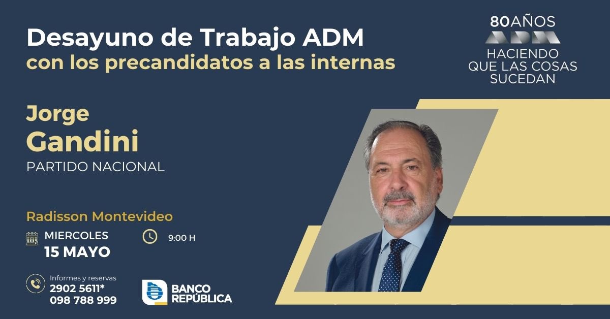 ☕🤝En minutos iniciamos un nuevo #DesayunoADM con Jorge Gandini,  @jorgegandini, Precandidato a las elecciones internas por el @PNACIONAL 
@vientosnuevosuy #Gandini