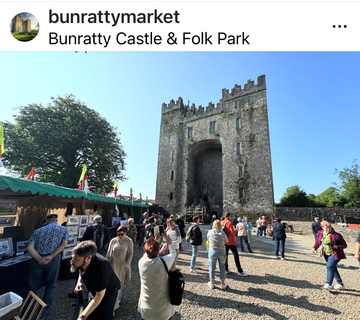 I’ll be at the Bunratty Castle Medieval market this Friday and Saturday. 10-3pm. Fabulous location in the castle grounds. Maybe see you there!