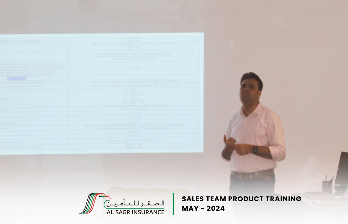 AlSagrUAE's tweet image. Al Sagr organized a special training session for our exceptional sales team at our head office! This session was dedicated to introducing Aafiya TPA's innovative new product tailored specifically for Al Sagr Insurance.
#TrainingDevelopment #Training #Growth #Sales