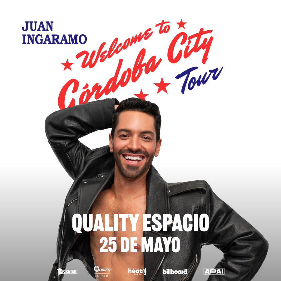 🔥 @juaninga llega por primera vez a @qualityespacio, para presentar su último disco, lanzado en diciembre del año pasado, Welcome to Córdoba City. 📍 Av. Cruz Roja N° 200, #Cordoba 📅 Sábado 25 de Mayo 21Hs. 🎫 Comprá tus #Etickets en bit.ly/3WKrnSG