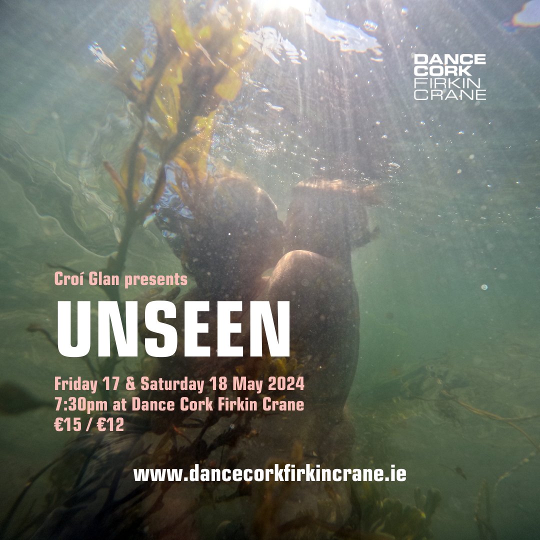 'how seeming flaws of our bodies enable new creativity and new experiences' Don't miss Unseen, a new multimedia performance looking at invisible but vital parts of an ecosystem. @CroiGlan at @DanceCorkFC - 17 & 18 May! More info & tickets: dancecorkfirkincrane.ie/unseen/