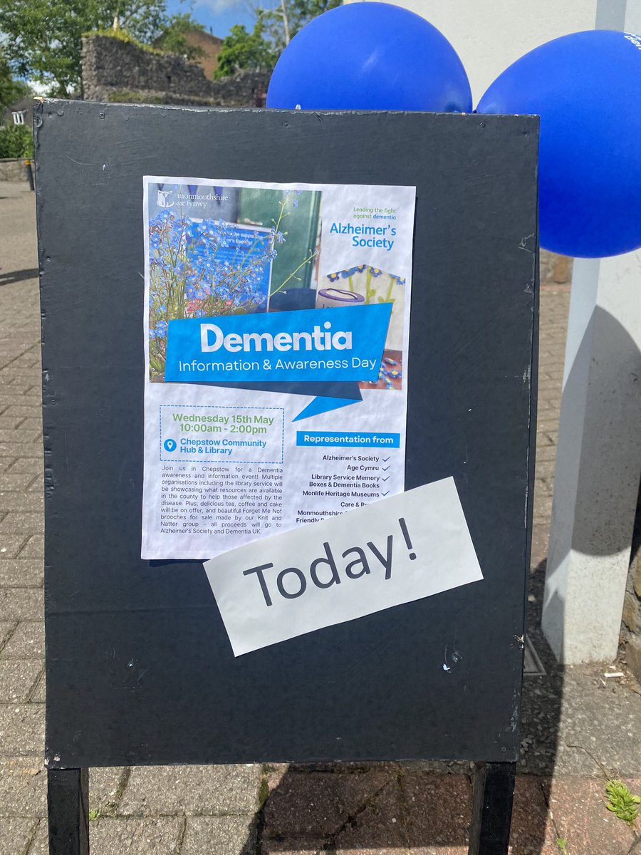 Great to attend the Dementia Information and Awareness event at Chepstow Hub this morning. It’s on until 2pm if anyone locally would like to pop in for refreshments and a chat @MonmouthshireCC @dickydrink
