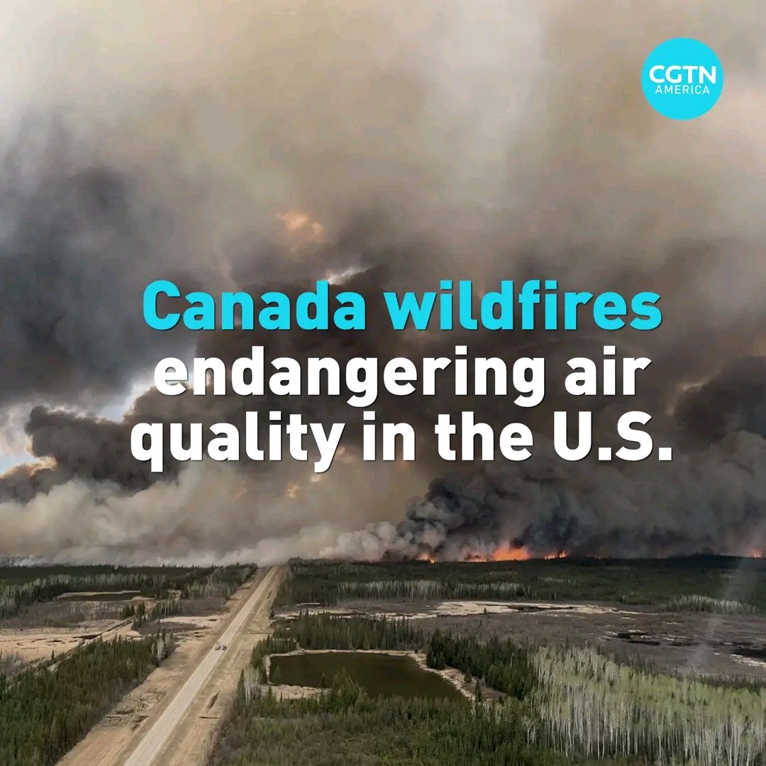 Devastating wildfires are raging across parts of Canada, forcing thousands to evacuate. The smoke and poor air quality are even reaching neighboring US states. This is a stark reminder of the urgent need to address climate change and its devastating impacts. #CanadaWildfires