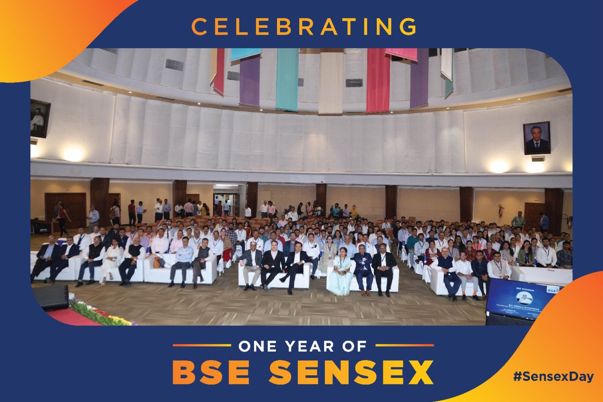Celebrating 1 year of SENSEX derivatives at @BSEIndia #SENSEXDay
