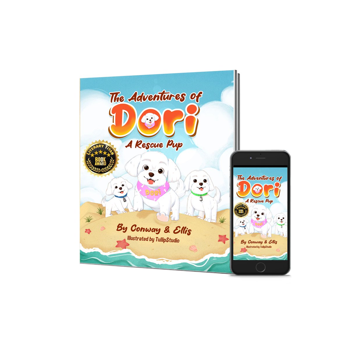 Follow rescue pup Dori on a beach adventure filled with courage and determination as she faces challenges, makes new friends, and discovers the true meaning of heroism. bit.ly/3IB5yN6 #rescue #makingfriends